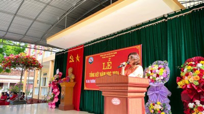 TRƯỜNG THCS TÂN THÀNH LONG TRỌNG TỔ CHỨC LỄ TỔNG KẾT NĂM HỌC 2024–2025